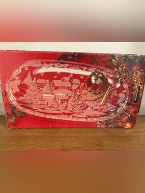 Mikasa "Christmas Carol" Canape Tray - Comes in Original Box